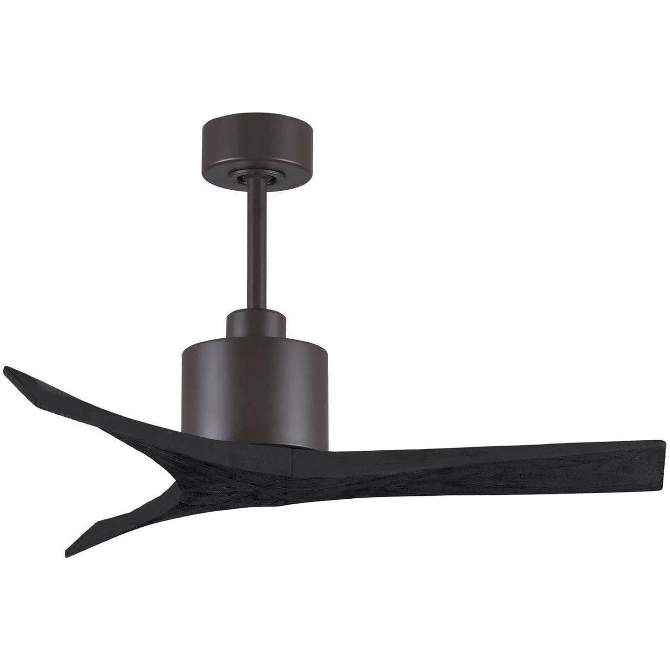 Matthews Fan Company - Mollywood Ceiling Fan - MW-TB-BK-42 - Canada Light Shop