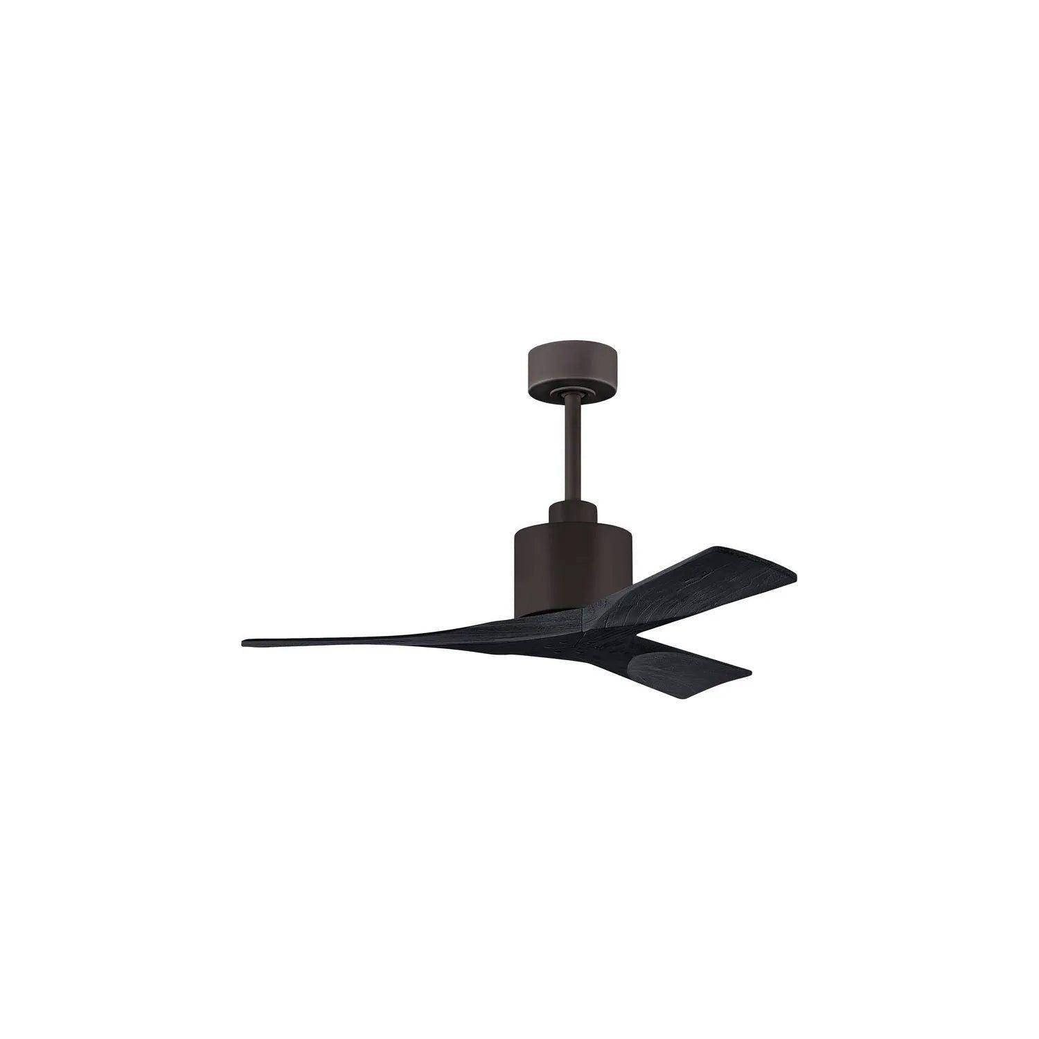 Matthews Fan Company - Nan Ceiling Fan - NK-BK-BK-52 - Canada Light Shop