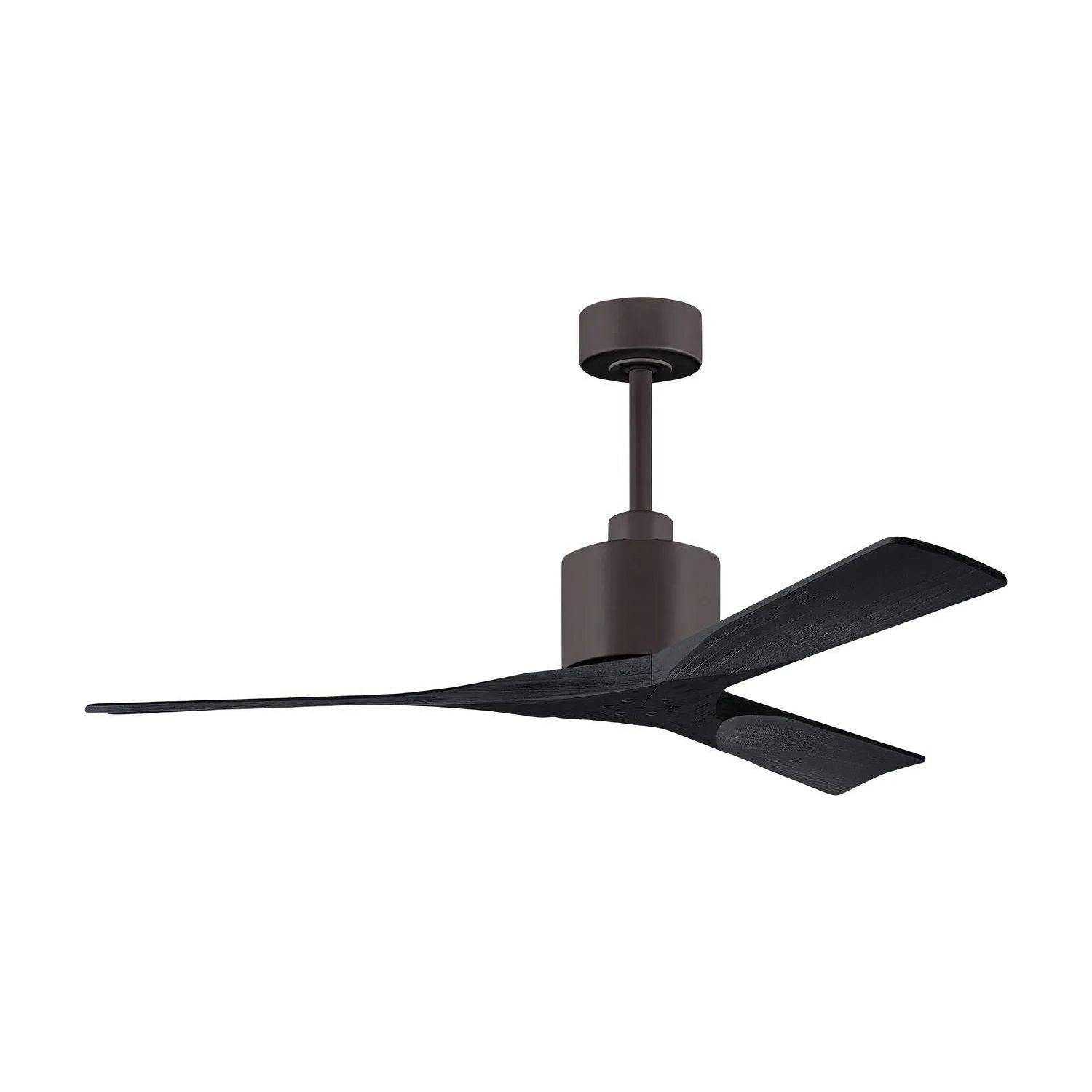 Matthews Fan Company - Nan Ceiling Fan - NK-BK-BK-52 - Canada Light Shop