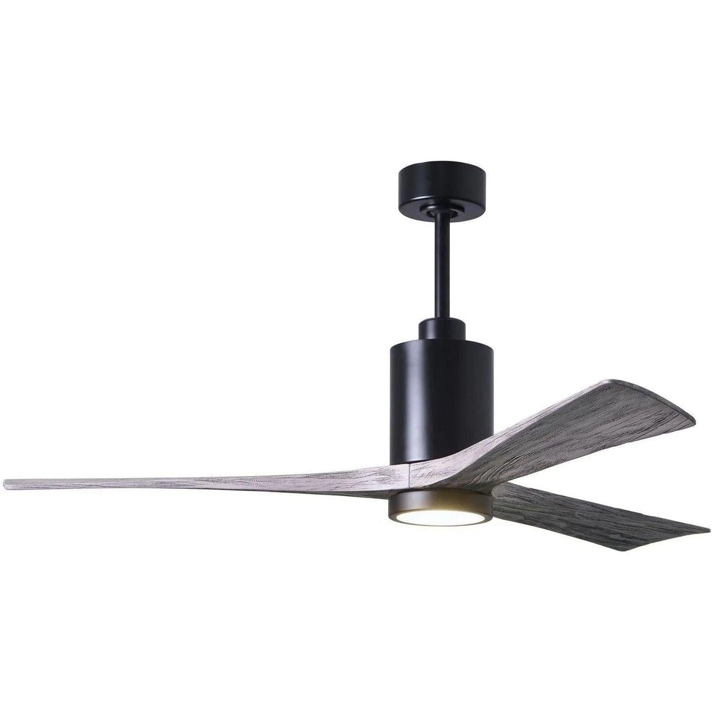 Matthews Fan Company - Patricia 3 Ceiling Fan - PA3-BK-BW-60 - Canada Light Shop