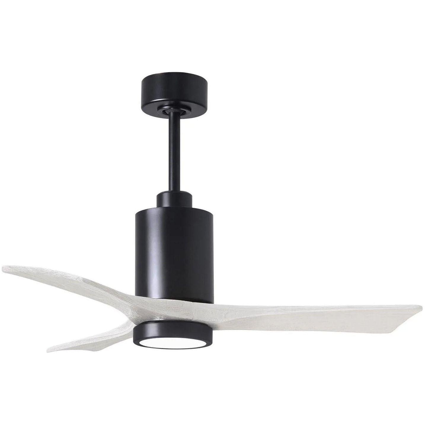 Matthews Fan Company - Patricia 3 Ceiling Fan - PA3-BK-MWH-42 - Canada Light Shop
