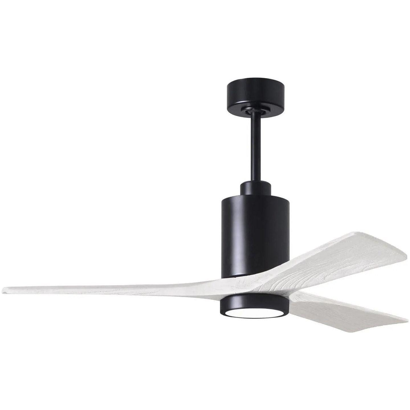 Matthews Fan Company - Patricia 3 Ceiling Fan - PA3-BK-MWH-52 - Canada Light Shop