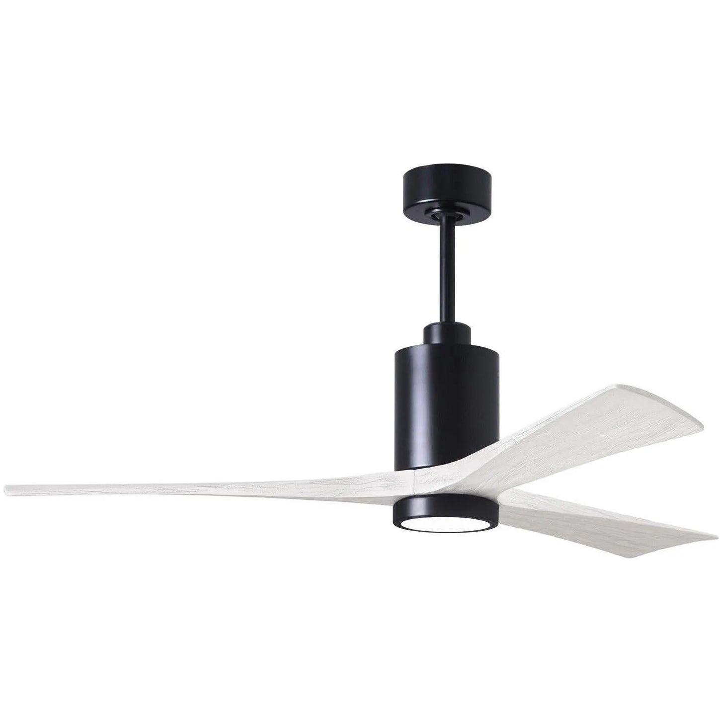 Matthews Fan Company - Patricia 3 Ceiling Fan - PA3-BK-MWH-60 - Canada Light Shop