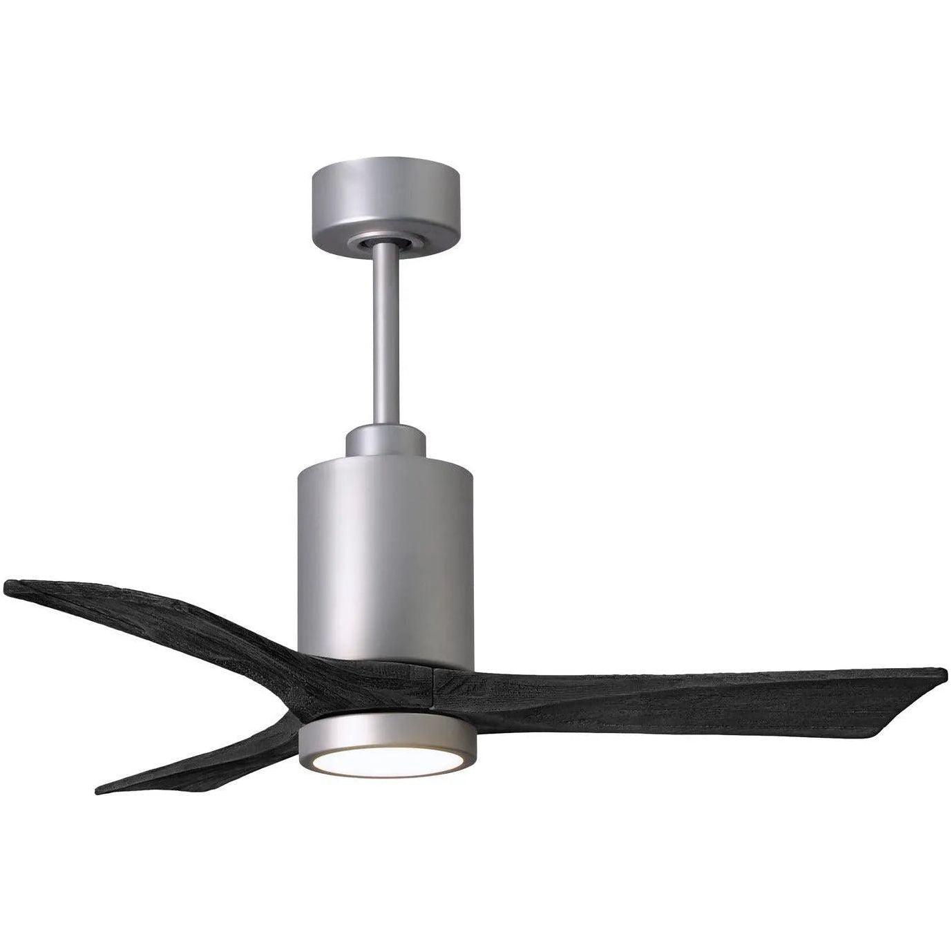 Matthews Fan Company - Patricia 3 Ceiling Fan - PA3-BN-BK-42 - Canada Light Shop