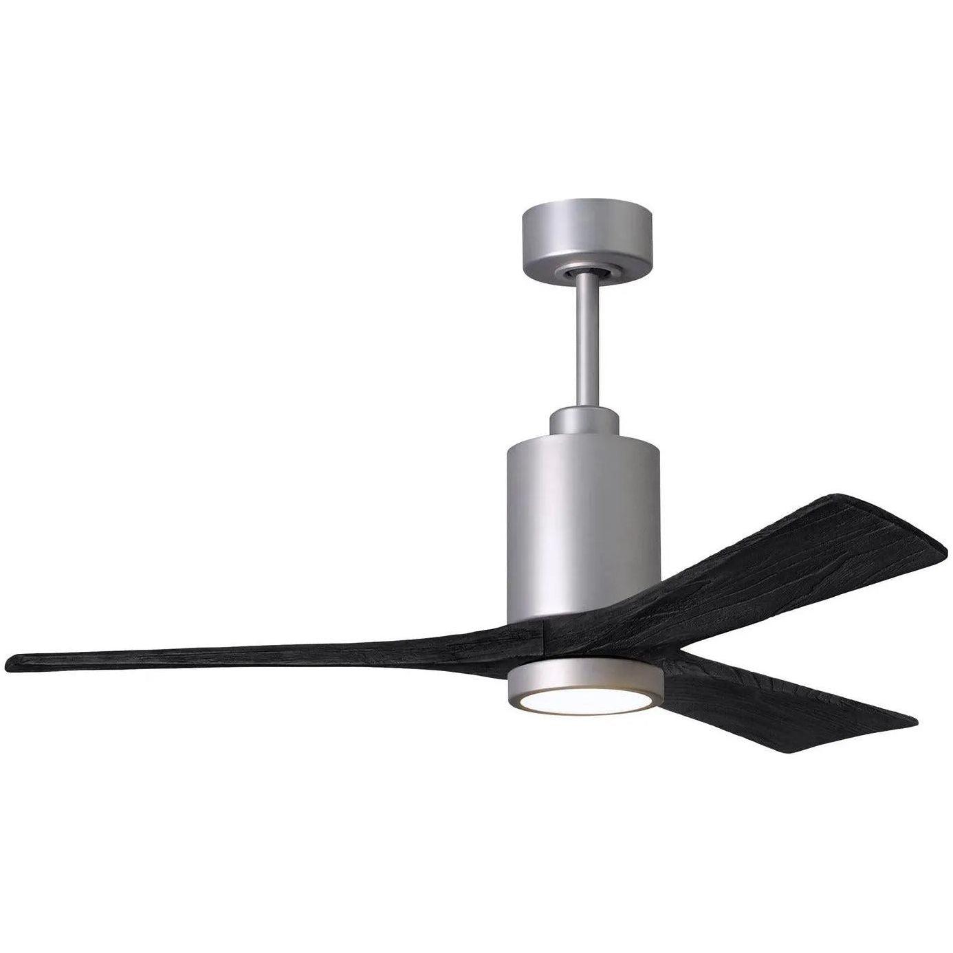 Matthews Fan Company - Patricia 3 Ceiling Fan - PA3-BN-BK-52 - Canada Light Shop