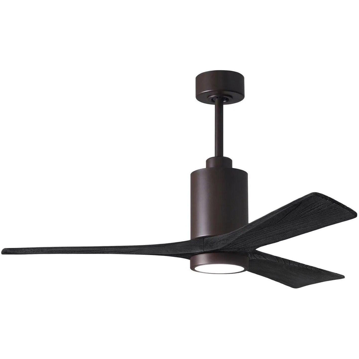 Matthews Fan Company - Patricia 3 Ceiling Fan - PA3-TB-BK-52 - Canada Light Shop