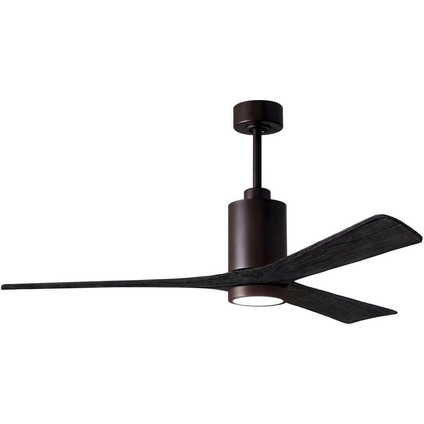 Matthews Fan Company - Patricia 3 Ceiling Fan - PA3-TB-BK-60 - Canada Light Shop