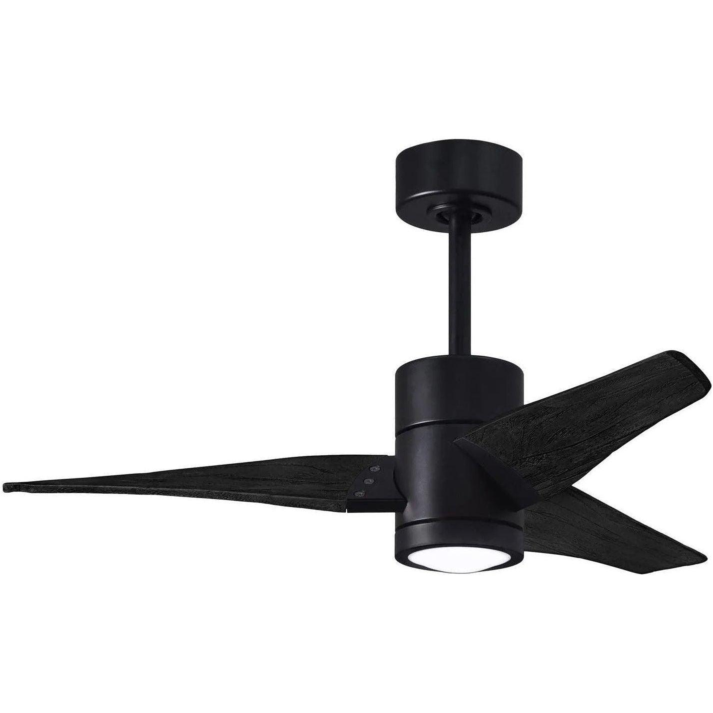Matthews Fan Company - Super Janet Ceiling Fan - SJ-BK-BK-42 - Canada Light Shop