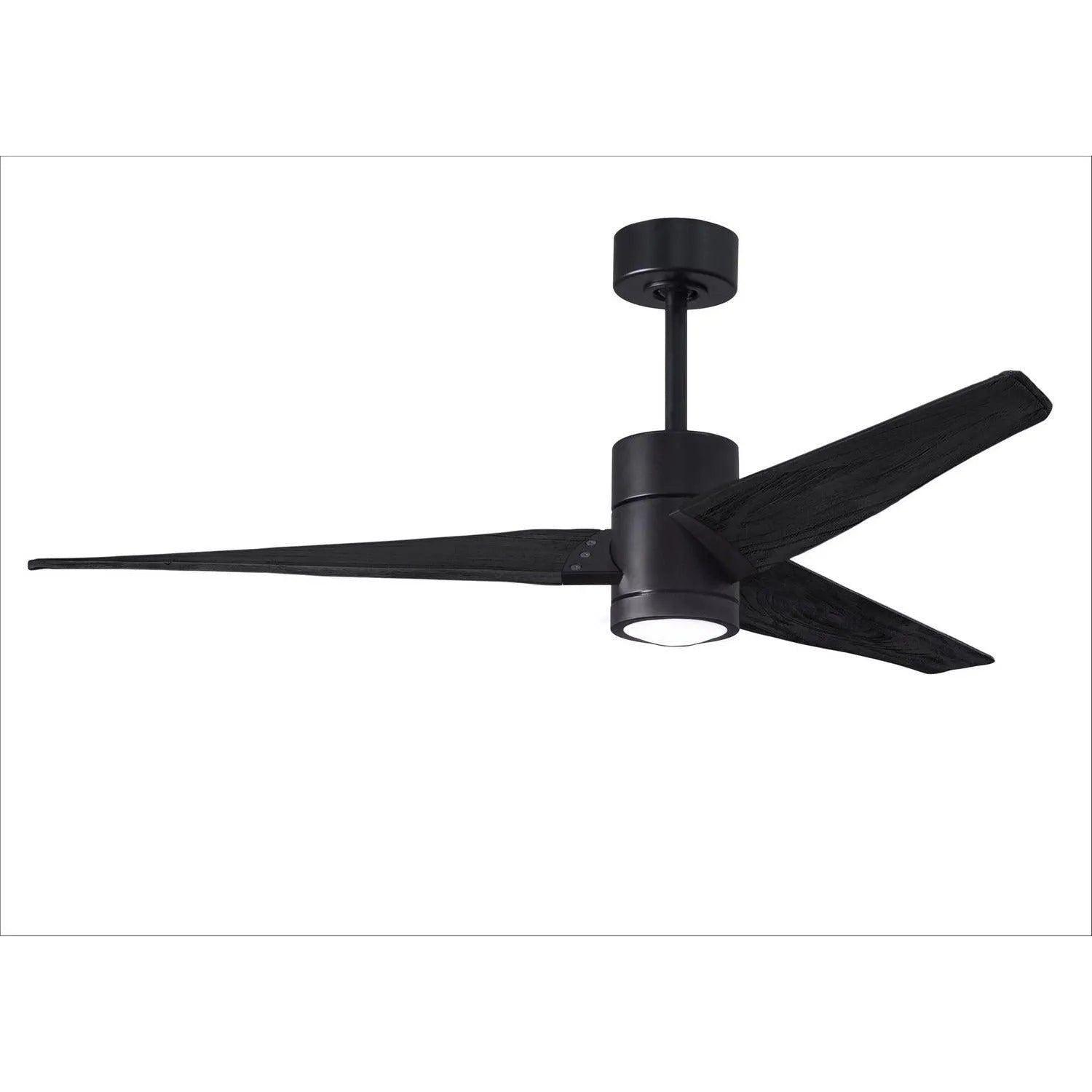 Matthews Fan Company - Super Janet Ceiling Fan - SJ-BK-BK-60 - Canada Light Shop
