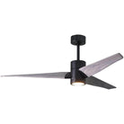 Matthews Fan Company - Super Janet Ceiling Fan - SJ-BK-BW-60 - Canada Light Shop