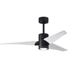Matthews Fan Company - Super Janet Ceiling Fan - SJ-BK-MWH-52 - Canada Light Shop