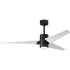 Matthews Fan Company - Super Janet Ceiling Fan - SJ-BK-MWH-60 - Canada Light Shop