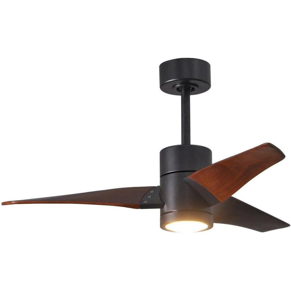 Matthews Fan Company - Super Janet Ceiling Fan - SJ-BK-WN-42 - Canada Light Shop