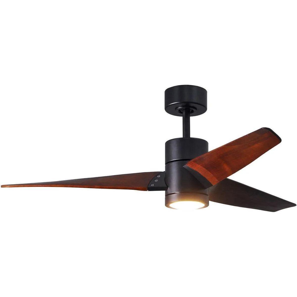 Matthews Fan Company - Super Janet Ceiling Fan - SJ-BK-WN-52 - Canada Light Shop