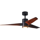 Matthews Fan Company - Super Janet Ceiling Fan - SJ-BK-WN-52 - Canada Light Shop