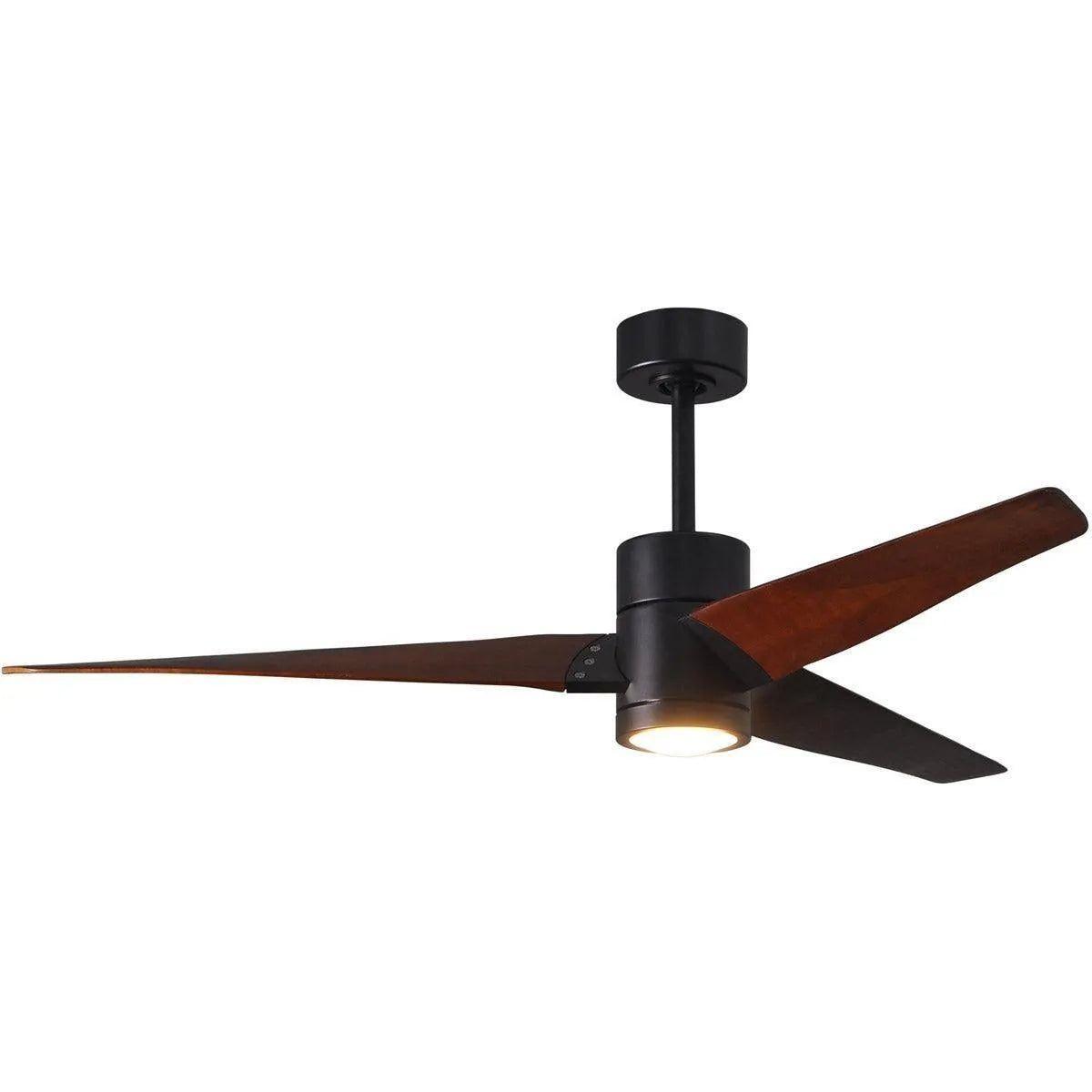 Matthews Fan Company - Super Janet Ceiling Fan - SJ-BK-WN-60 - Canada Light Shop