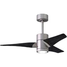 Matthews Fan Company - Super Janet Ceiling Fan - SJ-BN-BK-42 - Canada Light Shop