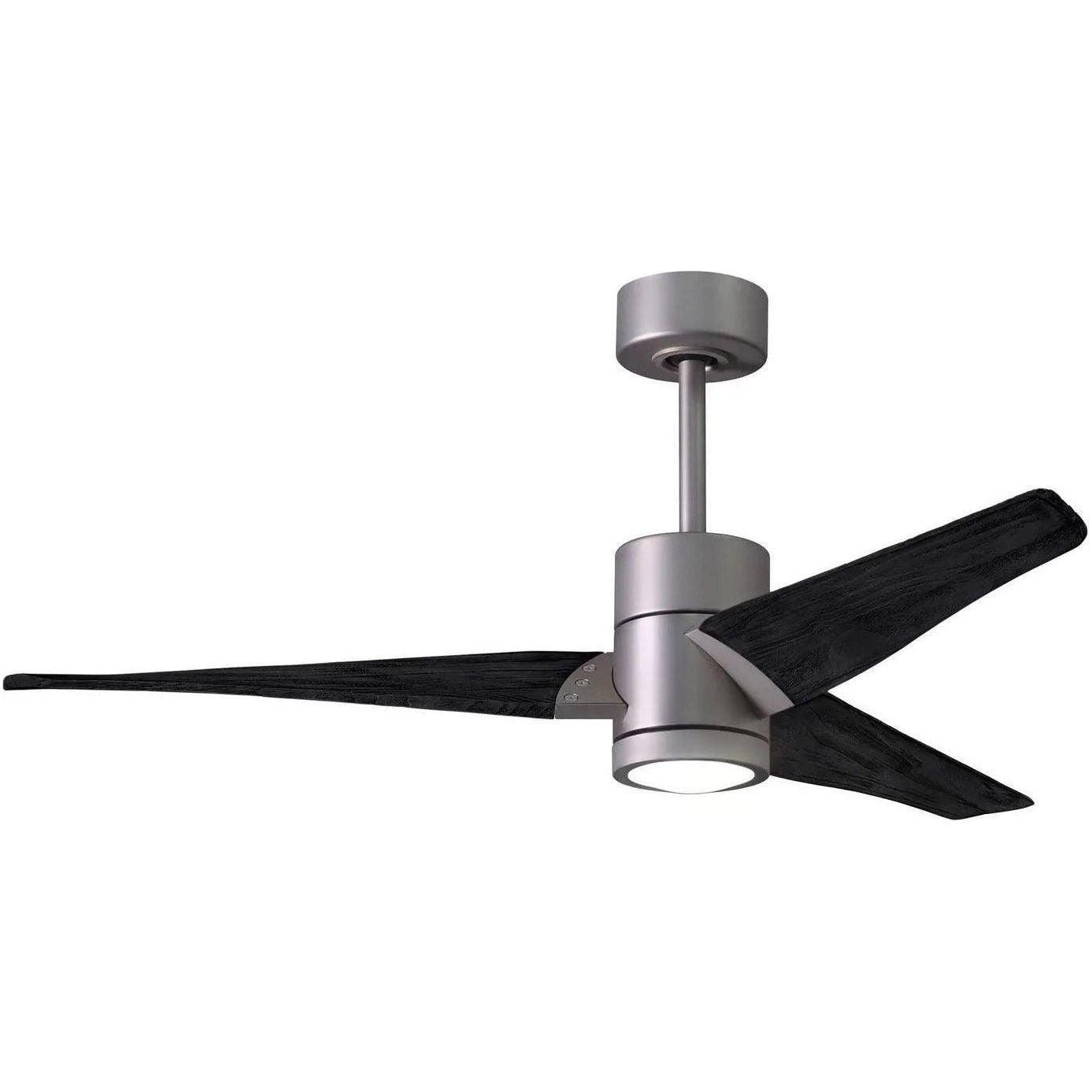 Matthews Fan Company - Super Janet Ceiling Fan - SJ-BN-BK-52 - Canada Light Shop
