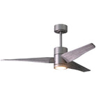 Matthews Fan Company - Super Janet Ceiling Fan - SJ-BN-BW-52 - Canada Light Shop