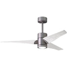 Matthews Fan Company - Super Janet Ceiling Fan - SJ-BN-MWH-52 - Canada Light Shop