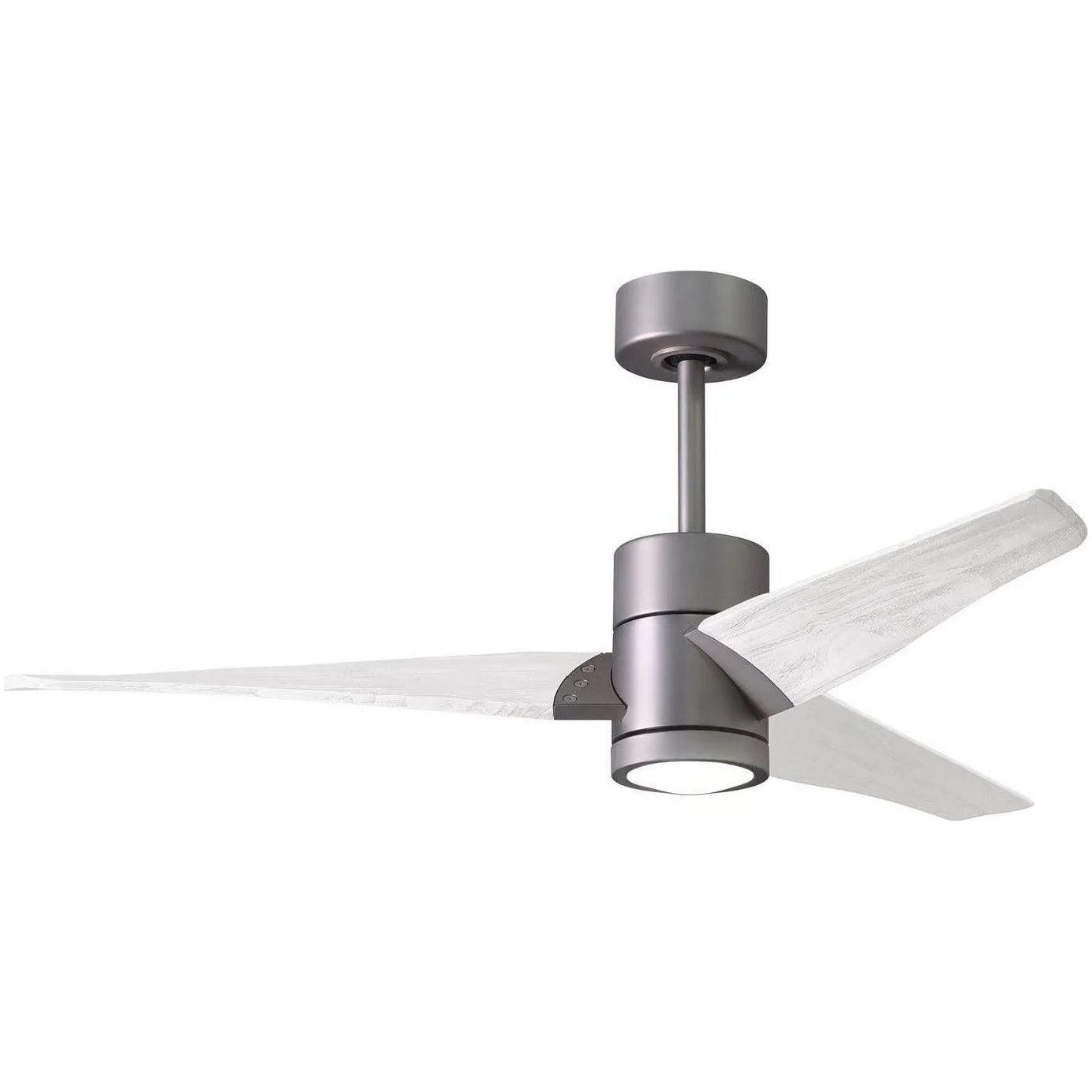 Matthews Fan Company - Super Janet Ceiling Fan - SJ-BN-MWH-52 - Canada Light Shop