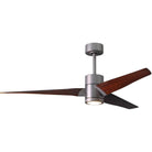 Matthews Fan Company - Super Janet Ceiling Fan - SJ-BN-WN-60 - Canada Light Shop