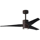Matthews Fan Company - Super Janet Ceiling Fan - SJ-TB-BK-52 - Canada Light Shop