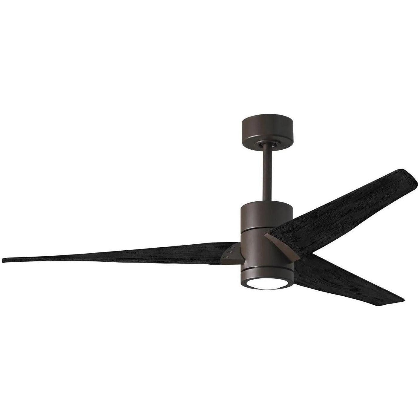 Matthews Fan Company - Super Janet Ceiling Fan - SJ-TB-BK-60 - Canada Light Shop
