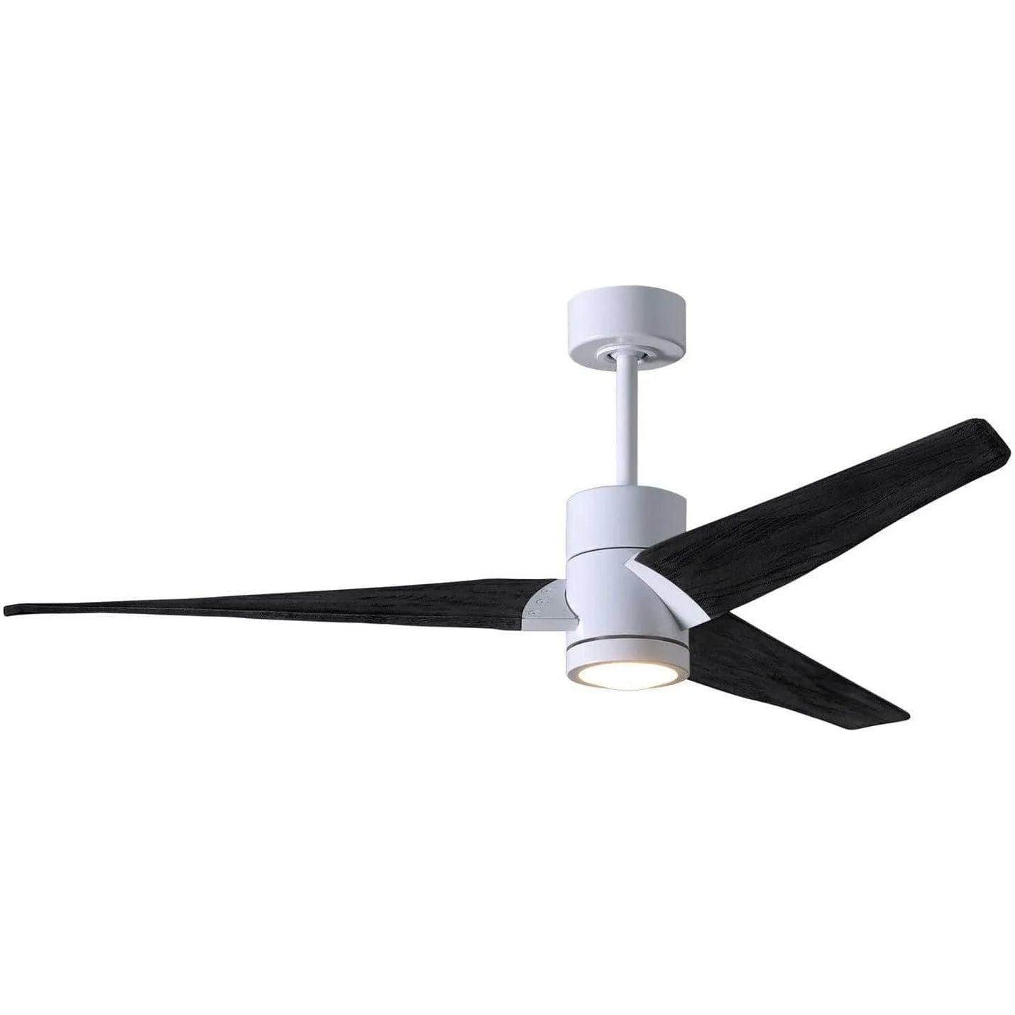 Matthews Fan Company - Super Janet Ceiling Fan - SJ-WH-BK-52 - Canada Light Shop
