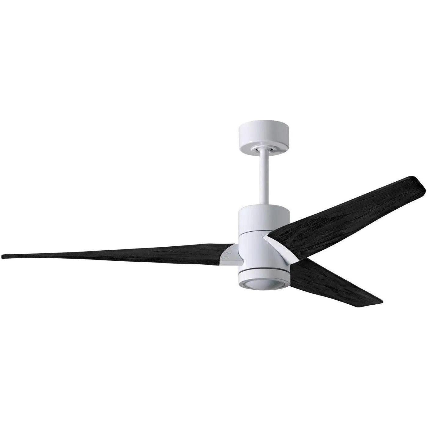 Matthews Fan Company - Super Janet Ceiling Fan - SJ-WH-BK-60 - Canada Light Shop