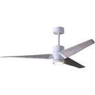 Matthews Fan Company - Super Janet Ceiling Fan - SJ-WH-BW-60 - Canada Light Shop