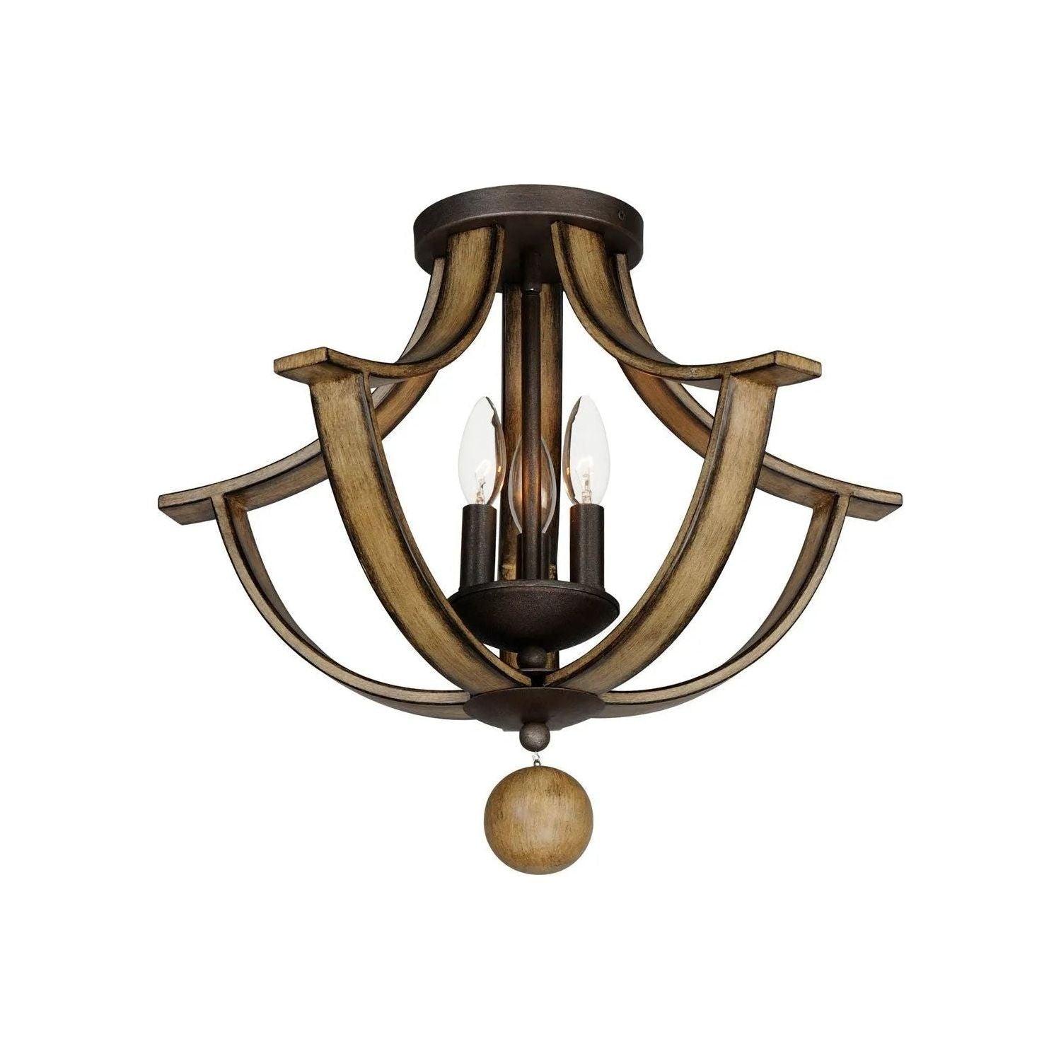 Maxim Lighting - Basque Semi Flush Mount - 20343DWAR - Canada Light Shop