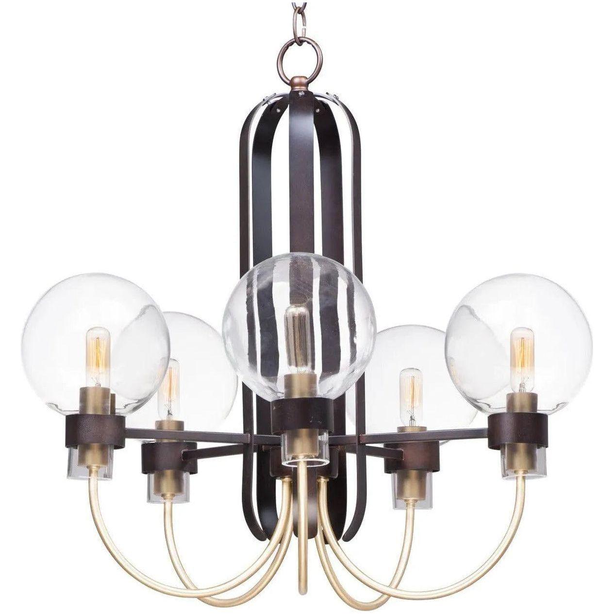 Maxim Lighting - Bauhaus Chandelier - 30516CLBZSBR - Canada Light Shop