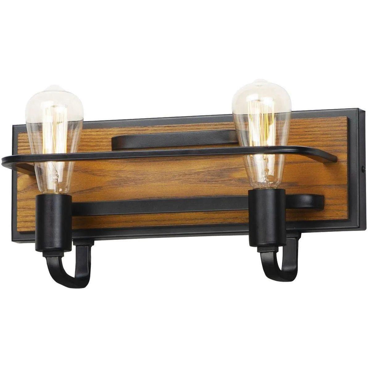 Maxim Lighting - Black Forest Bath Vanity - 10302BKASB - Canada Light Shop