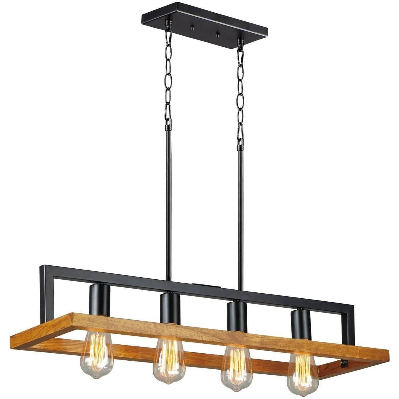 Maxim Lighting - Black Forest Linear Chandelier - 10307BKASB - Canada Light Shop