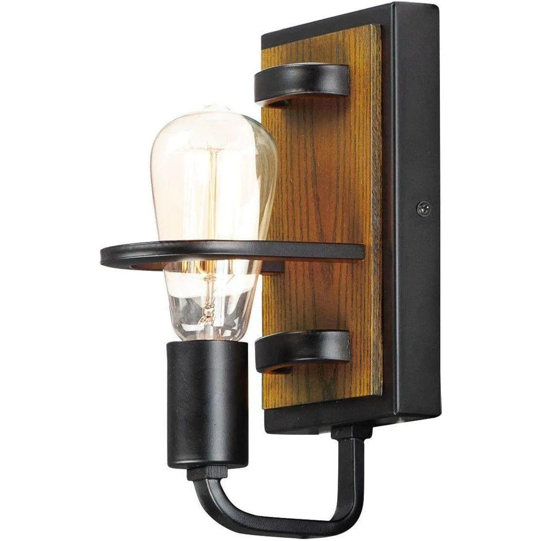 Maxim Lighting - Black Forest Wall Sconce - 10301BKASB - Canada Light Shop