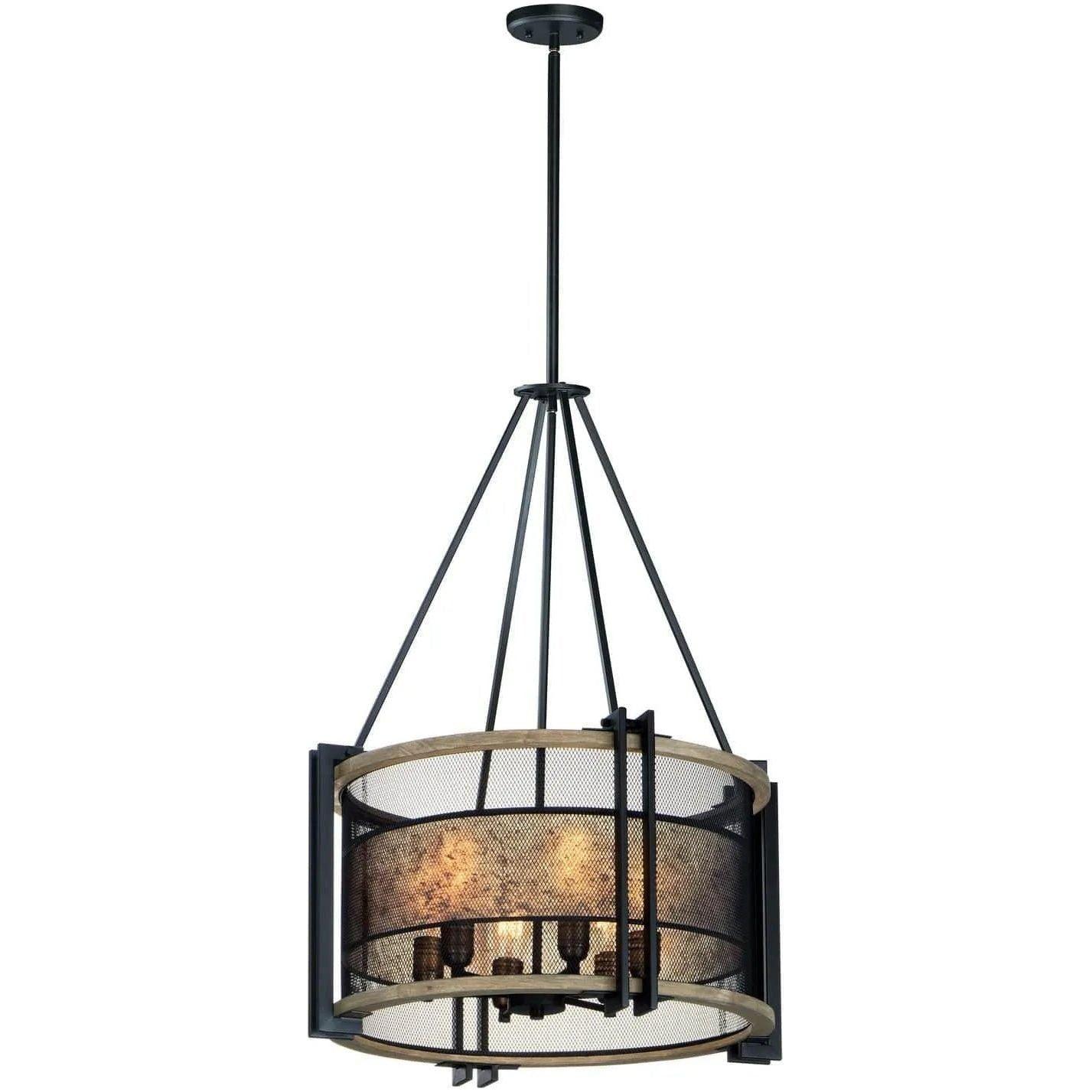 Maxim Lighting - Boundry Chandelier - 27565BKBWAB - Canada Light Shop