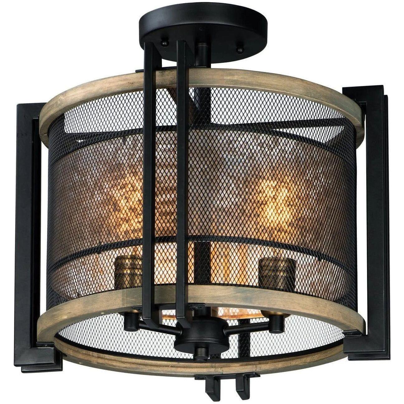 Maxim Lighting - Boundry Flush Mount - 27560BKBWAB - Canada Light Shop