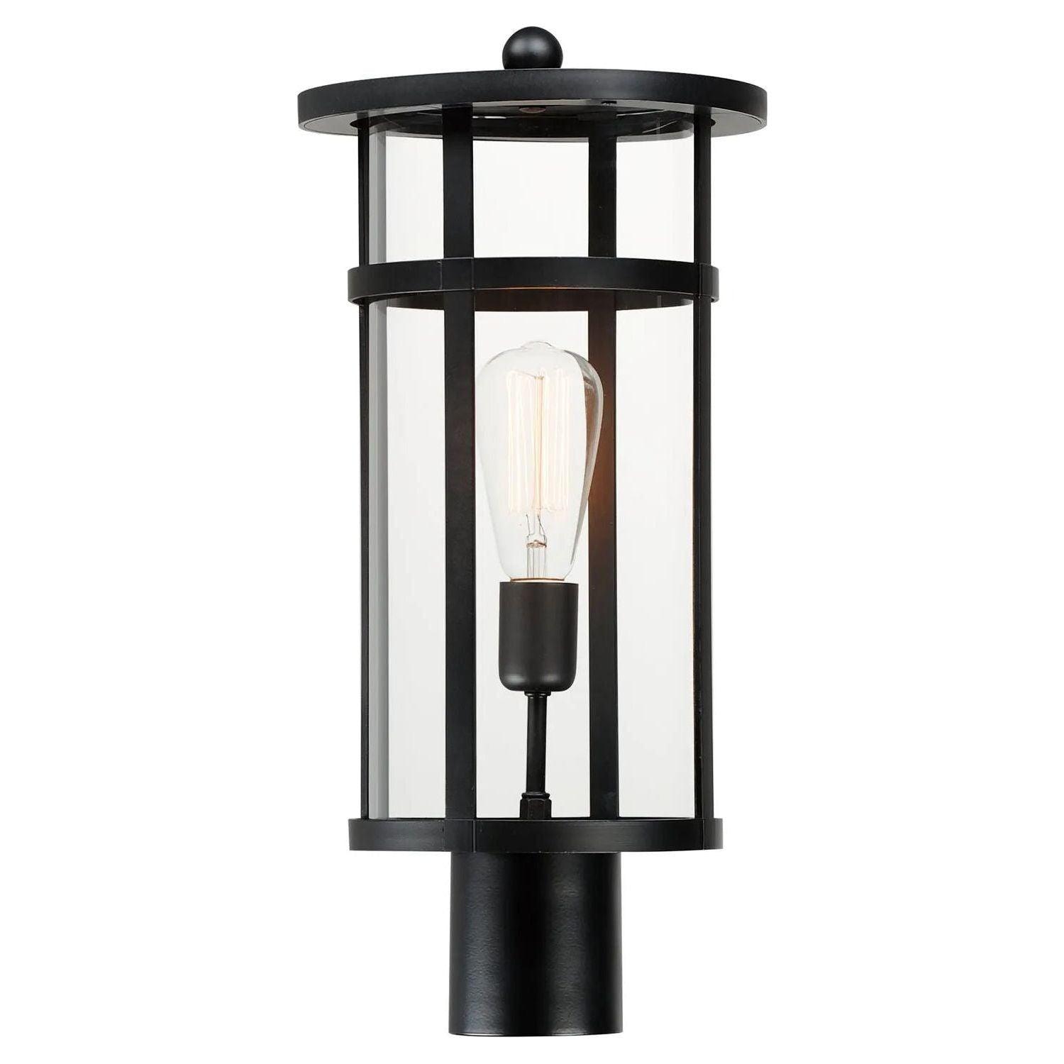 Maxim Lighting - Clyde Vivex Post Lantern - 40620CLBK - Canada Light Shop