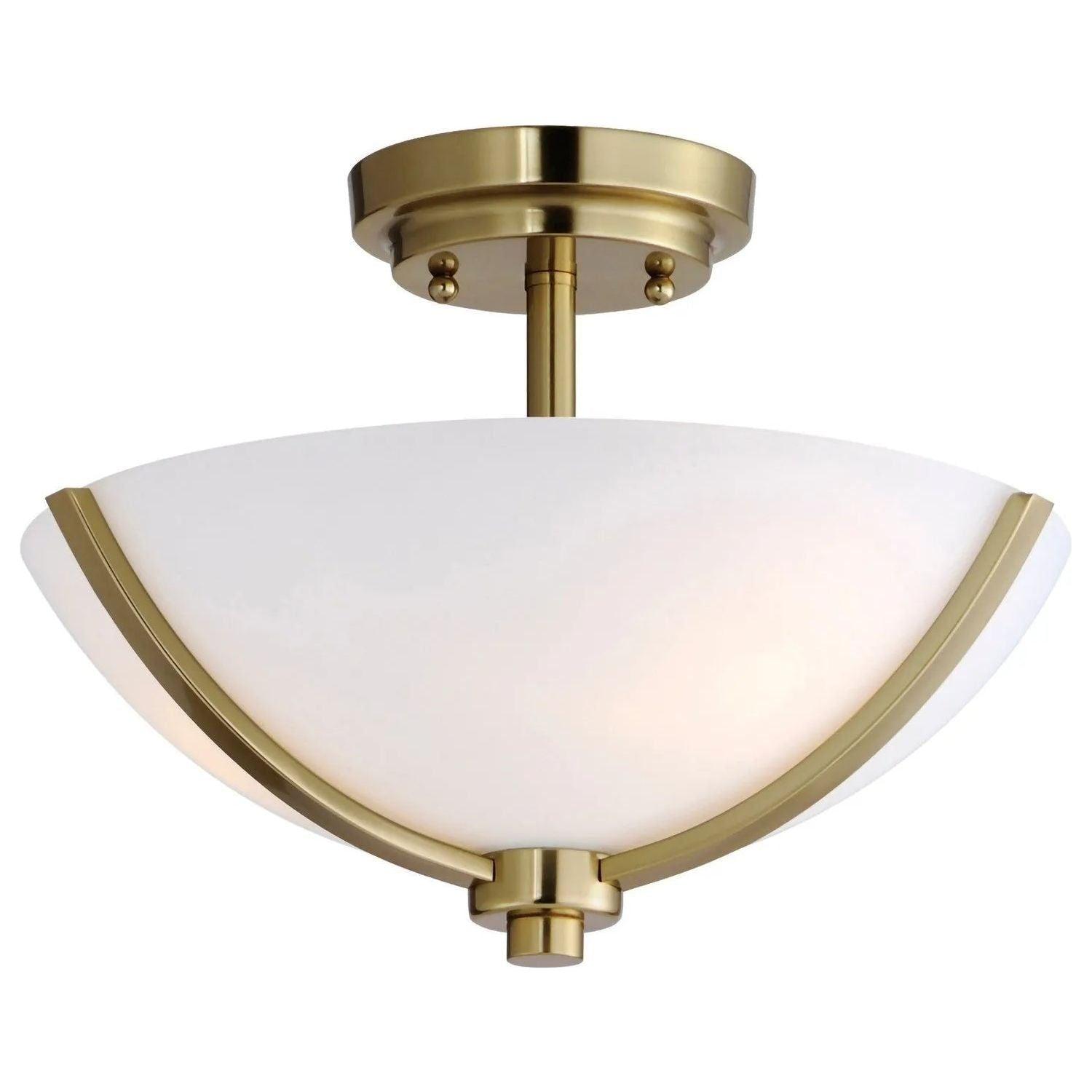Maxim Lighting - Deven Semi Flush Mount - 20031SWSBR - Canada Light Shop