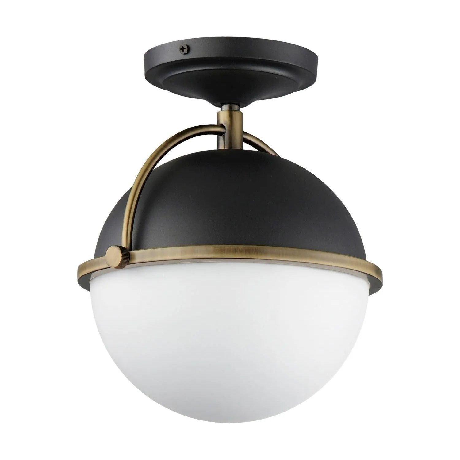 Maxim Lighting - Duke Semi Flush Mount - 12410SWBKWBR - Canada Light Shop