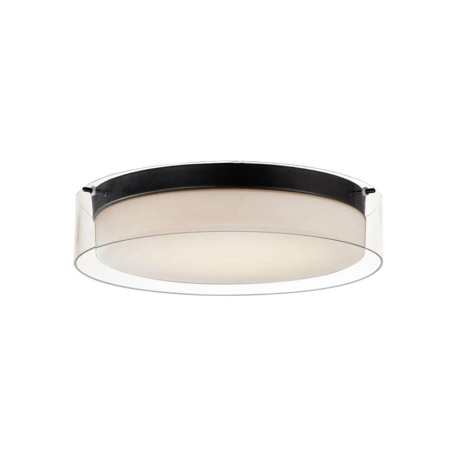 Maxim Lighting - Duo LED Flush Mount - 12284CLSWBK - Canada Light Shop