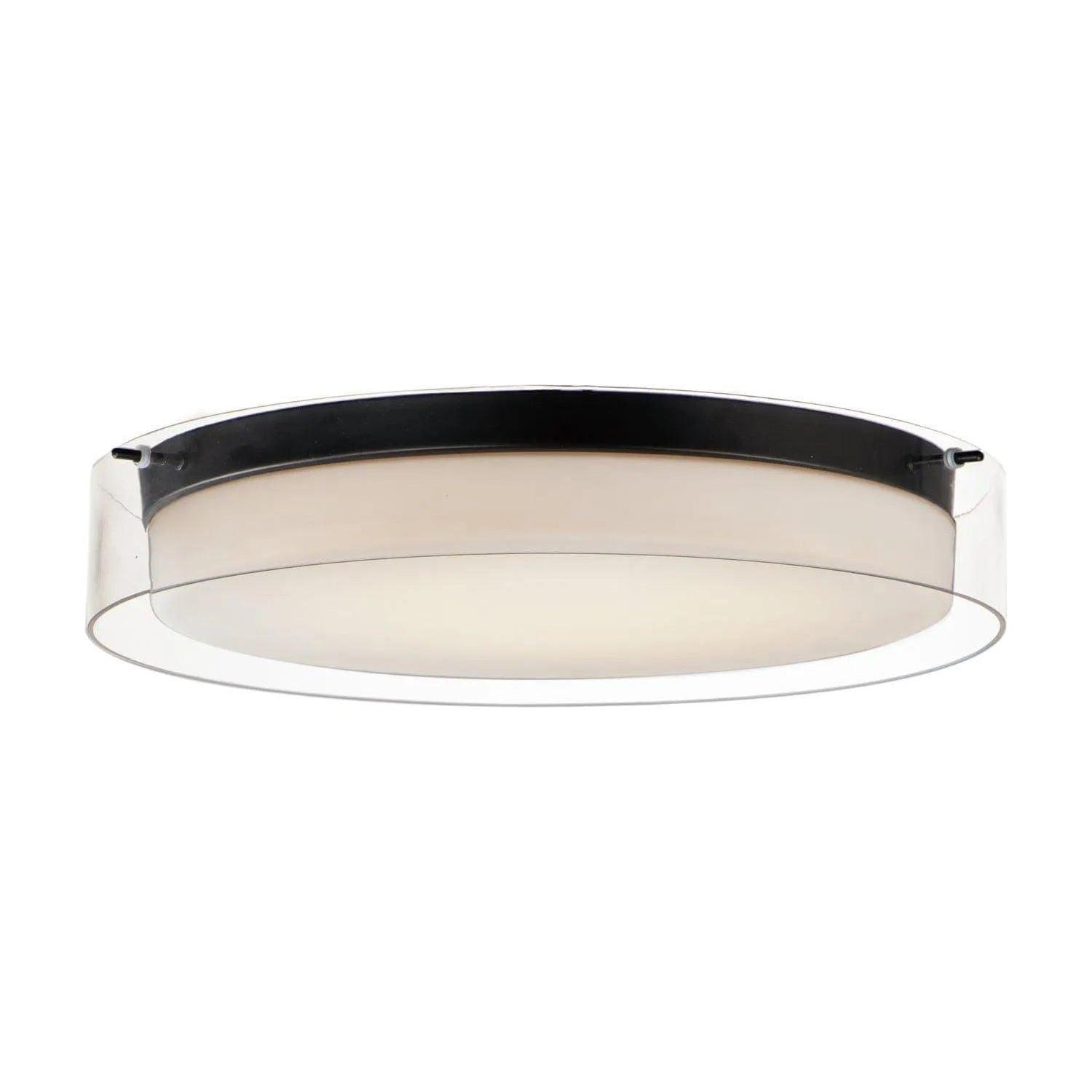 Maxim Lighting - Duo LED Flush Mount - 12286CLSWBK - Canada Light Shop