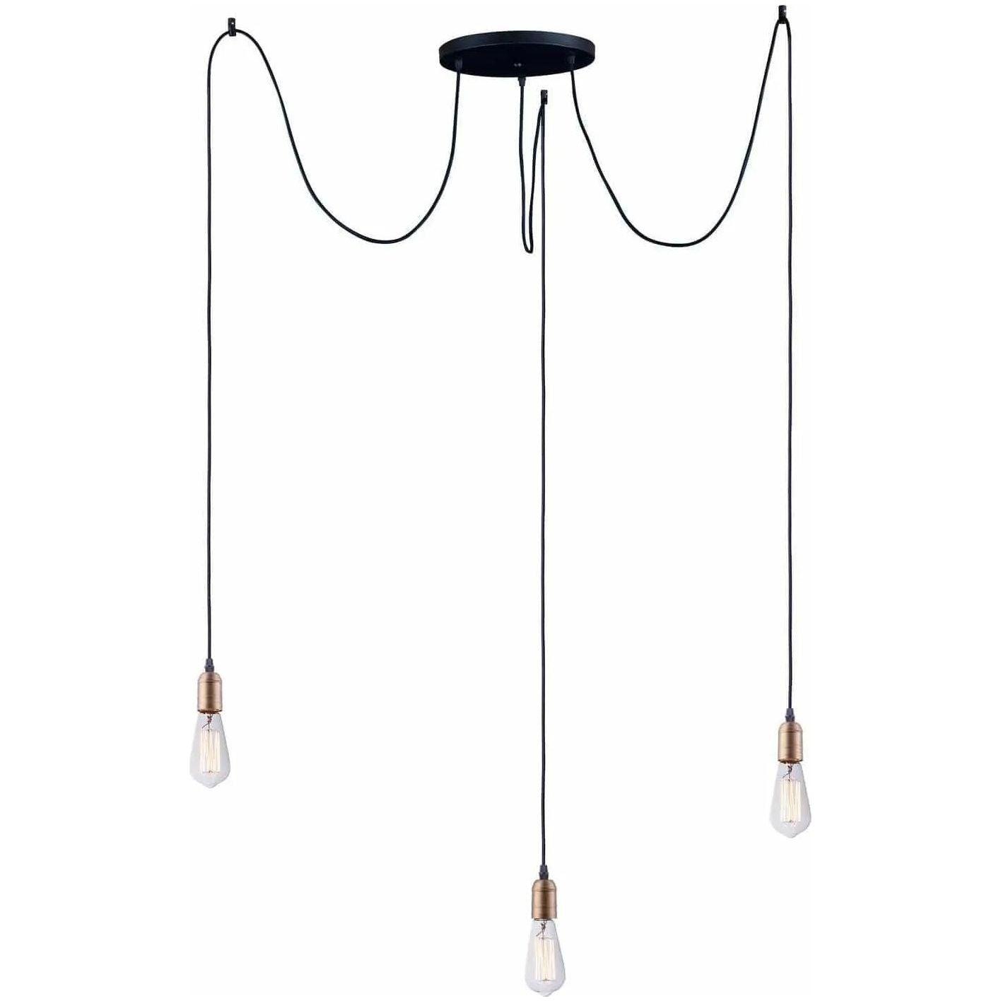Maxim Lighting - Early Electric Multi Pendant - 12123BKAB - Canada Light Shop