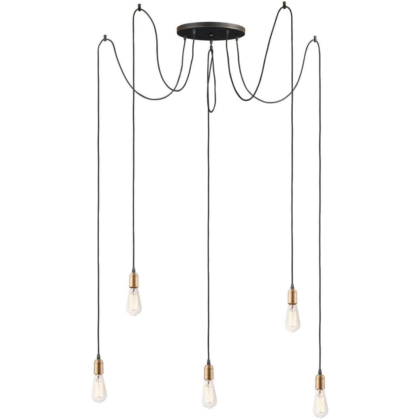 Maxim Lighting - Early Electric Multi Pendant - 12125BKAB - Canada Light Shop