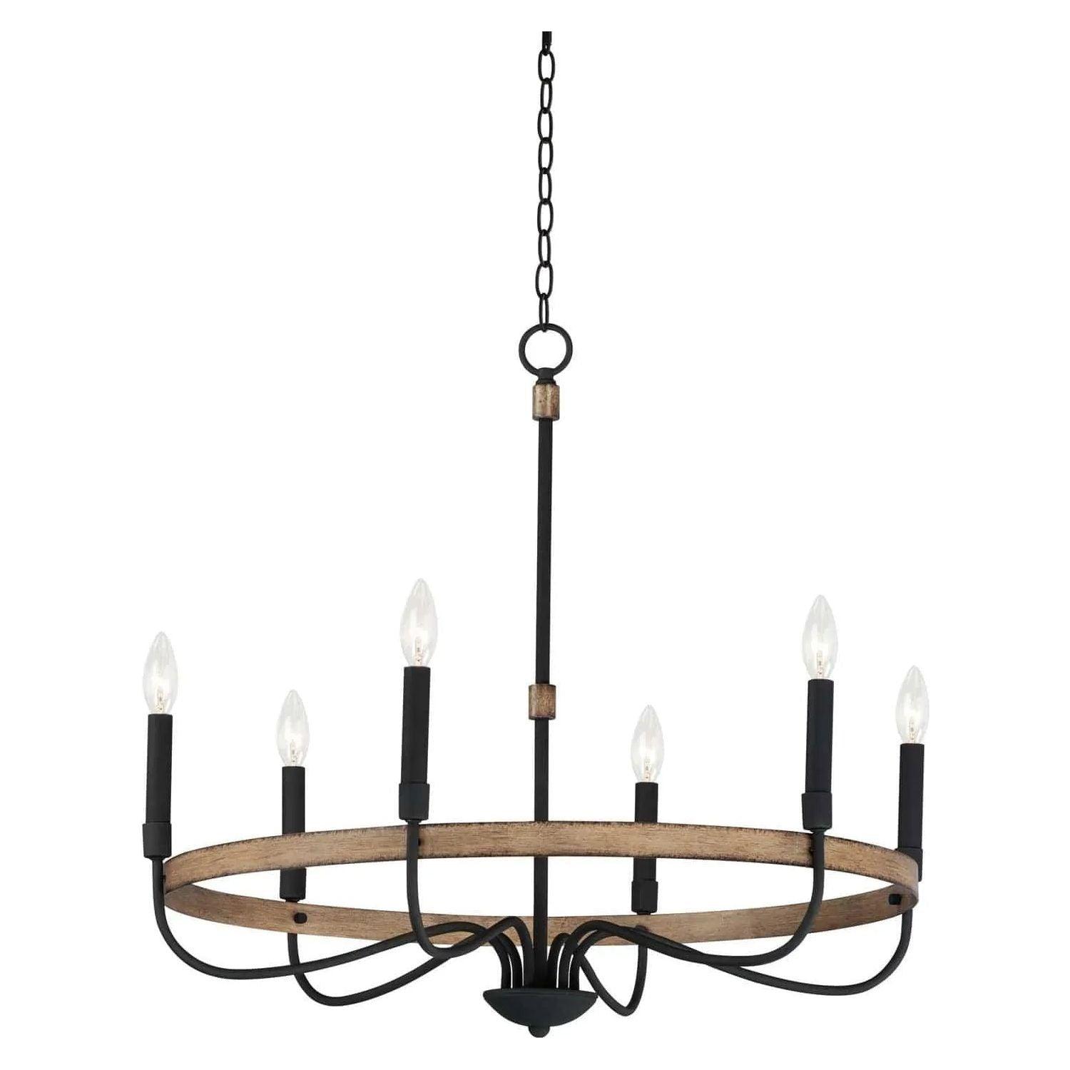 Maxim Lighting - Franklin Chandelier - 14446DWBK - Canada Light Shop