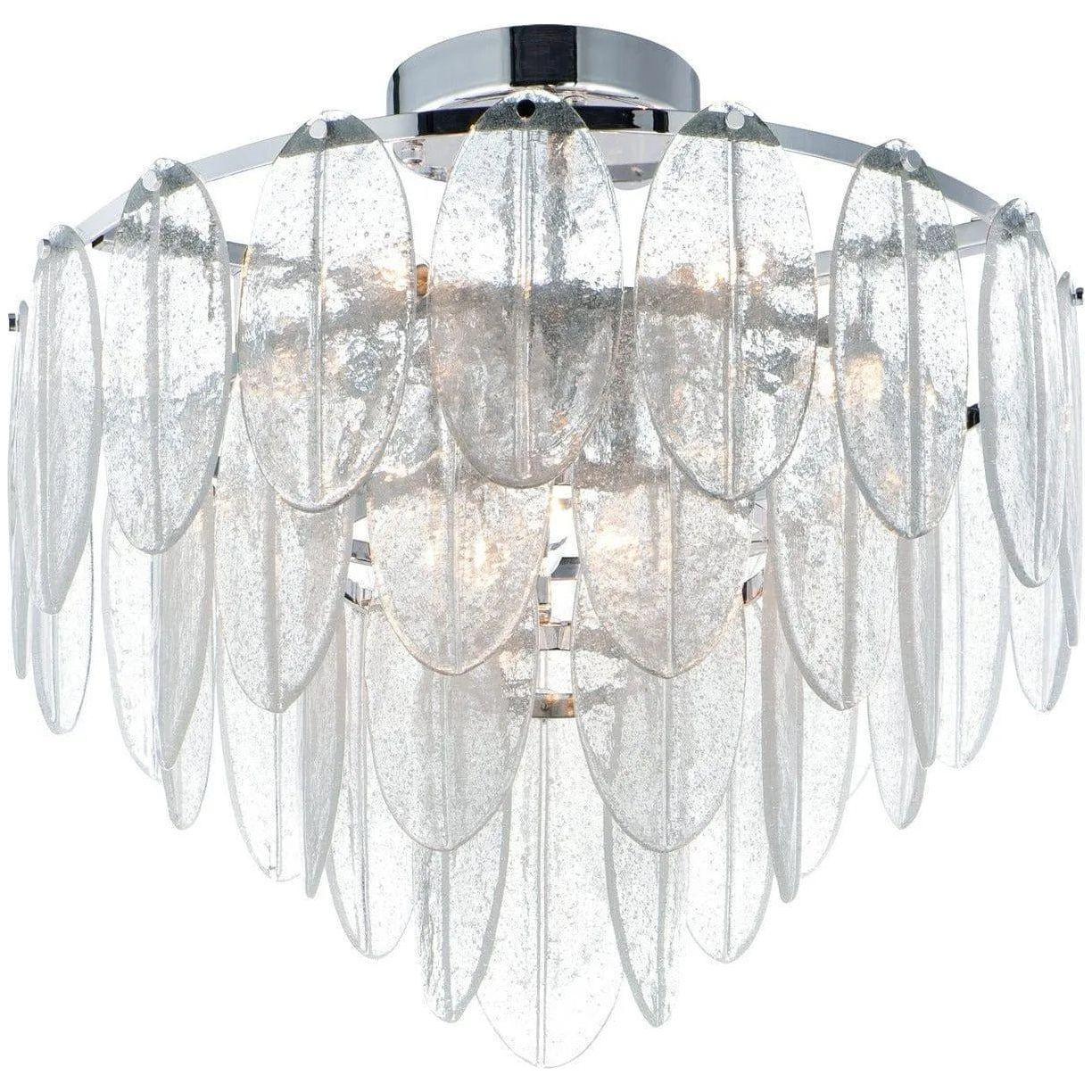 Maxim Lighting - Glacier Flush Mount - 30730CLWTPC - Canada Light Shop