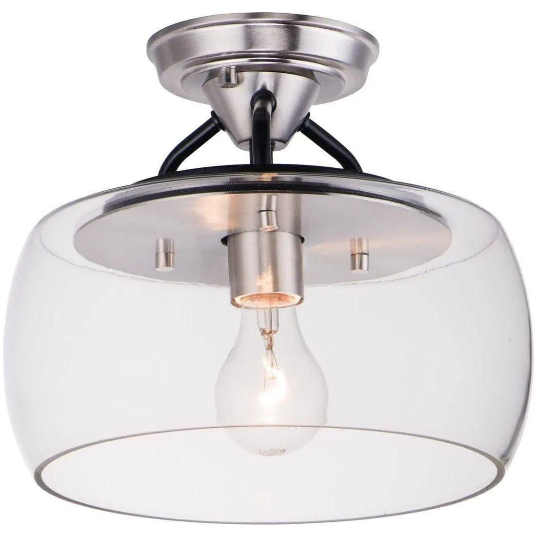Maxim Lighting - Goblet Semi-Flush Mount - 26129CLBKSN - Canada Light Shop