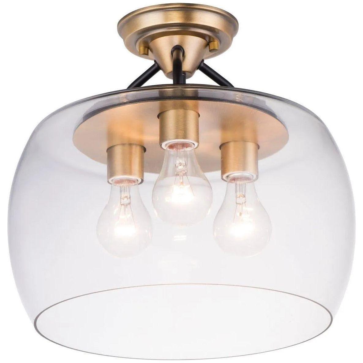 Maxim Lighting - Goblet Semi-Flush Mount - 26130CLBZAB - Canada Light Shop