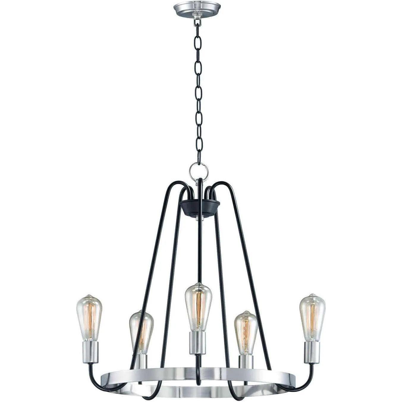 Maxim Lighting - Haven Chandelier - 11735BKSN - Canada Light Shop